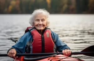 senior kayaking